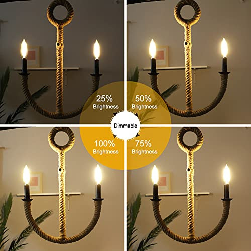 Bombilla Led Tipo Candelabro Crlight De 10 W, Regulable, De