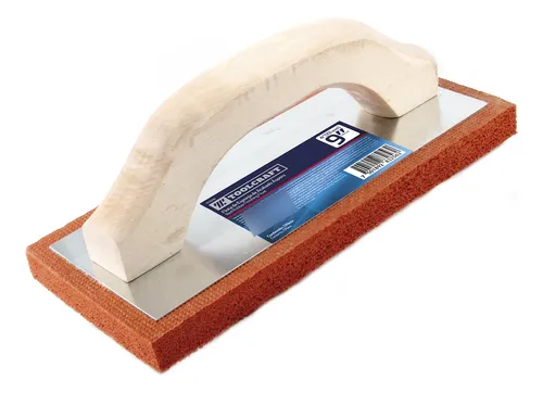 Llana Flota Esponja 4'' X 9'' Toolcraft Con Mango De Madera