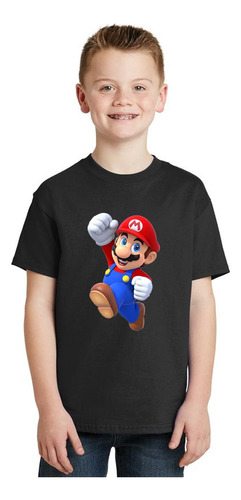 Remera Niño Niña Mario Bross Juego Luigi Personalizado