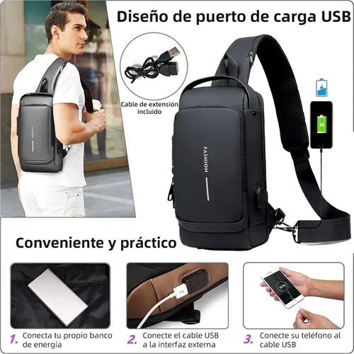 Mochila cruzada antirrobo hotsell