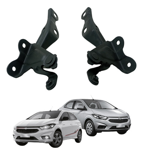 Par Braço Dobradiça Do Capo Gm Onix Prisma 2012 A 2019 Usado