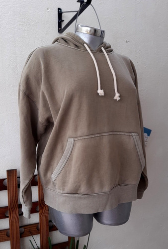 Hoodie Polar Sudadera Fleece Felpa Retro Deslavada Mujer