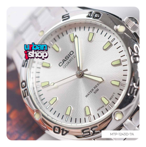 Reloj Casio Hombre Mtp 1243d 7a Acero Inoxidable