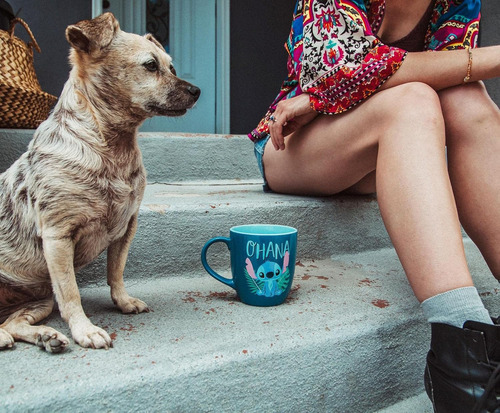 Taza Cerámica Lilo & Stitch Ohana, 18 Oz, Tropical