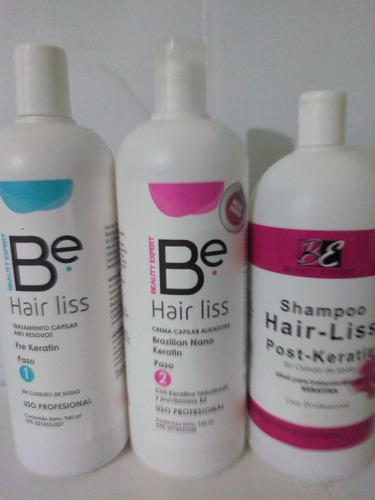 Kit Keratina Hair Liss De Litro + Shampoo Post Keratin De Lt