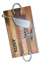 Comprar Kit Parrillero Tabla Asado Madera Dura 50x30 Dia Del Padre