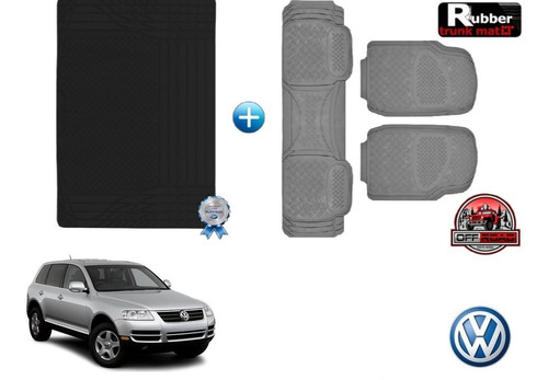 Tapetes 3pz + Tapete Cajuela Rd Volkswagen Touareg 2006