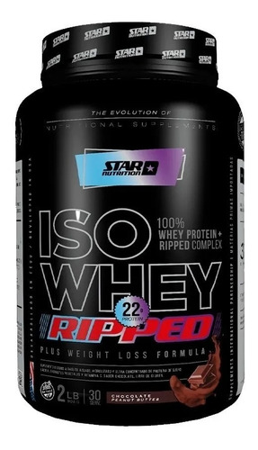 Iso Whey Ripped 1kg Star Nutrition Proteina Con Quemador