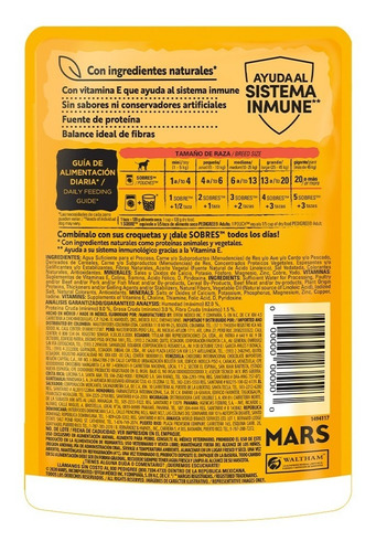 Imagen 3 de 6 de Pedigree Alimento Húmedo Adulto Res En Filetes 10 Sobres