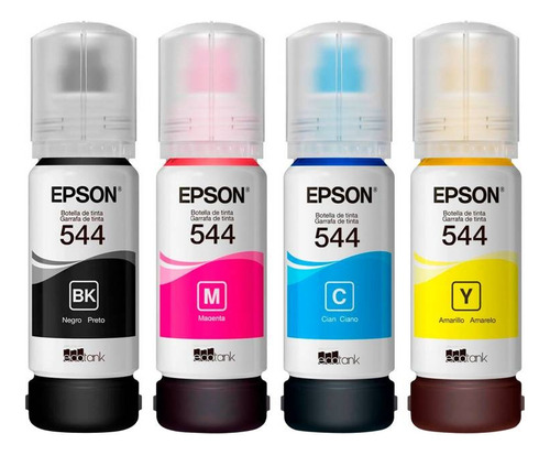 Pack 4 Tintas Epson Original T544 L110 / L3110 /l3150 /l5190