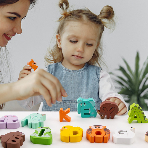 Puzle Educativo Q De 52 Piezas En Juego De Combinación De Al