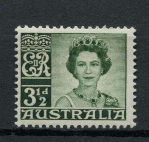 Imagen 4 de 6 de Estampillas Australia 1959 / 1962 - Reina Isabel Ii