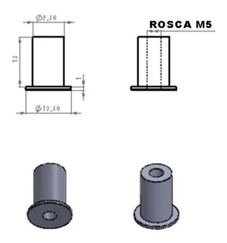 Parafuso Com Bucha Bolha Tenere 600 2 Farois Philips Kit 5