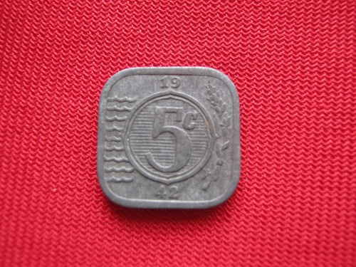 Holanda 5 Centavos 1942 Ocupación Alemana 