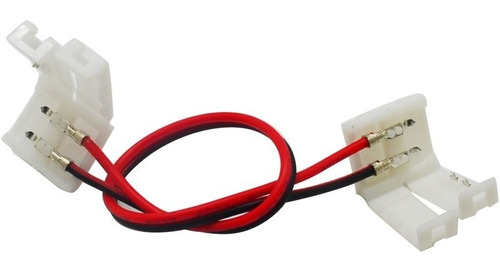 Imagem 1 de 6 de 5x Emenda Plug Conector Para Fita De Led 5050 10mm 2 Vias