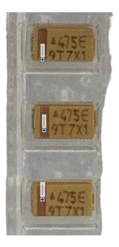 (4 Piezas) Capacitor De Tantalio 475 E 25v 4.7uf