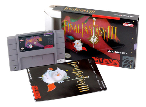 Final Fantasy Iii 3 Super Nintendo Completo Duplo Idioma