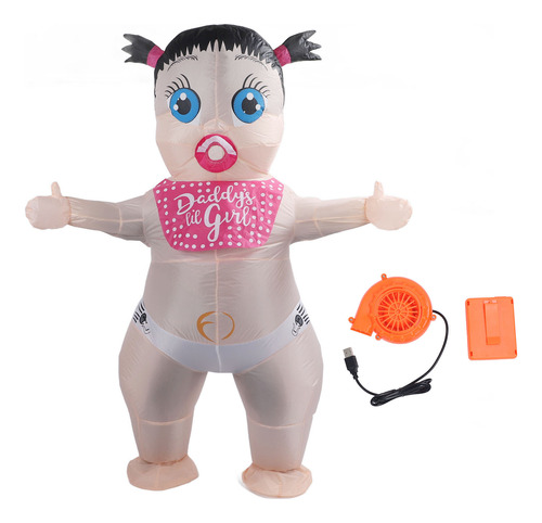 Divertido Disfraz Inflable Para Niña, Boo Boo Baby Blow Up