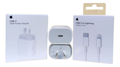 Adaptador C 35w Original + Cable Light Para iPhone 12 13 14 