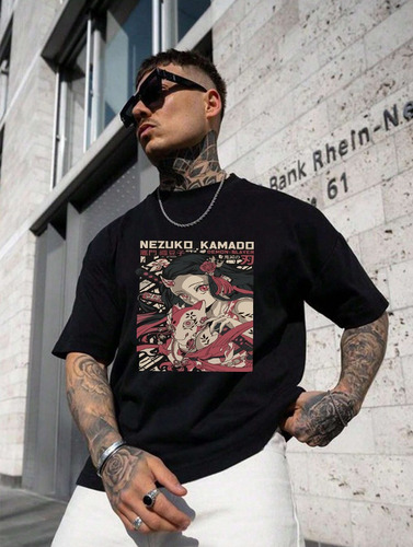 Playera Hombre Y Mujer Manga Corta Anime Oversize Nezuko