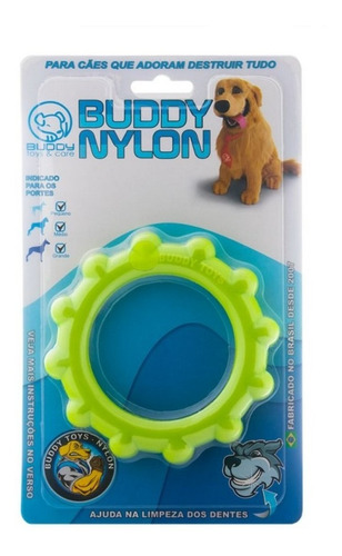 Brinquedo Para Cães Adultos Osso Em Disco Nylon Buddy Toys