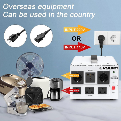 Transformador De Voltaje Lvyuan 5000w Step Arriba/down