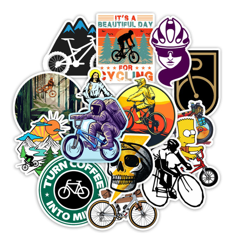 Stickers Ciclismo Bicicleta 50 Unidades