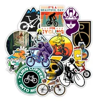 Comprar Stickers Ciclismo Bicicleta 50 Unidades 4x4 Cm Pvc