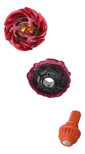 Beyblade X Ux-07 Phoenix Rudder Flame Com Lancador Ux7 Fenix