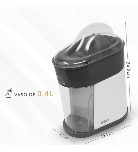 Exprimidor De Cítricos Con Capacidad De 350 Ml Rca Rc-8006