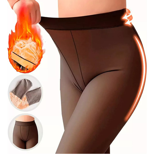 Medias Leggins Corderito Super Abrigadas Tipo Transparentes