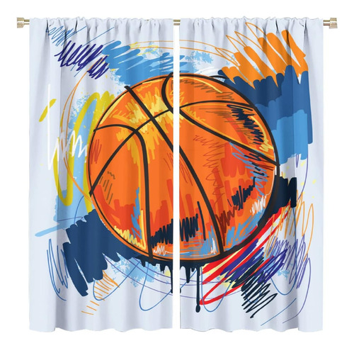 Cortinas De Baloncesto Coloridas, Fondo Deportivo, Boceto, E