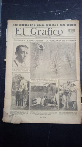 El Gráfico Sept 1929 San Lorenzo Gana A Boca