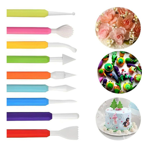 Kit 6 Estecas Modelar Massa Argila Biscuit 6 Peças