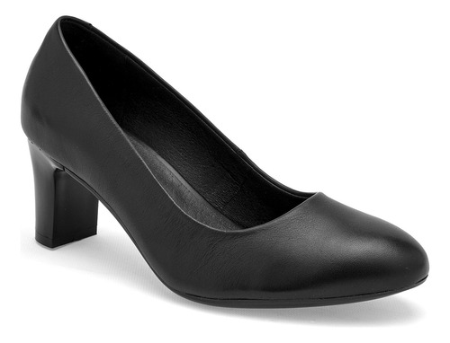 Zapatos Tacon Dama Flexi Negro 120-548