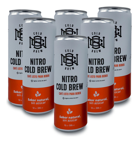 Cold Brew Café En Lata Cafe Frio Cero Calorias 335 Ml | 6pz