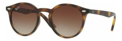 Óculos de sol Ray-Ban Junior 8-12 anos armação de injected cor gloss tortoise, lente brown de policarbonato degradada, haste gloss tortoise de injected - RJ9064S