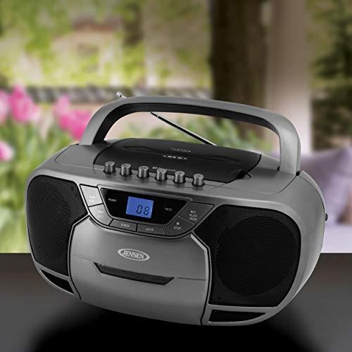 Jensen Cd-590-gr - Reproductor De Cd Estéreo Mp3 Con Bluetooth Y Radio Am/fm