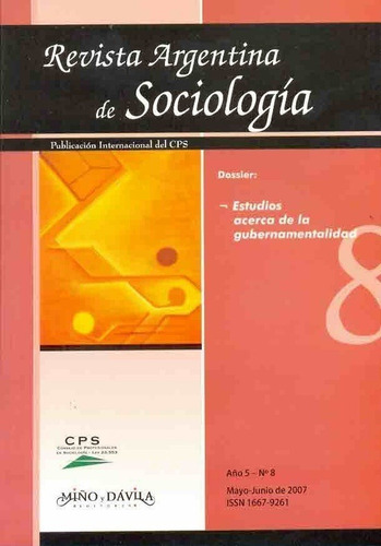 Nº8 Revista Argentina De Sociologia - Aa.vv., Autores Varios