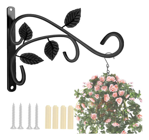 Soporte Plantas Colgantes, Gancho Colgar Pared De 12 Pu...