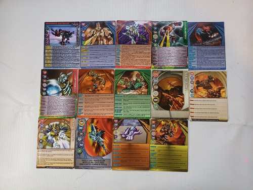 Bakugan Cartas 14 Pzs Lote Ga17 (Usado)