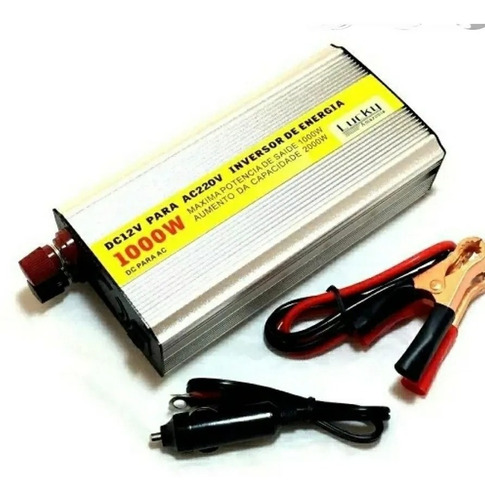 Imagem 2 de 6 de Inversor De Energia Lucky 1000w - Entrada 12v Saída 110v