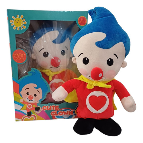 Divertido Muñeco Payaso Plim Plim Musical Felpa Camina 40cm