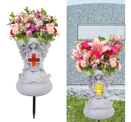 Decoraciones De Tumbas De Cementerio, Estatuas De Ángeles De