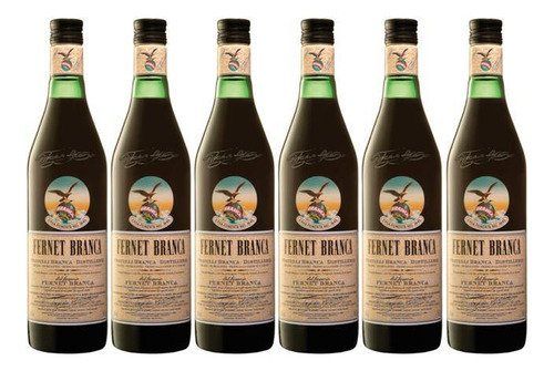 Fernet Branca 750ml Fratelli Aperitvo Caja X6 Fullescabio