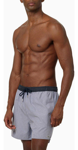 Short Praia Masculino Mescla Marinho Calvin Klein