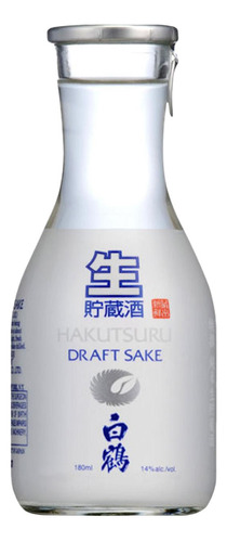 Sake Japonés Junmai Draf, Hakutsuru, 180 Ml