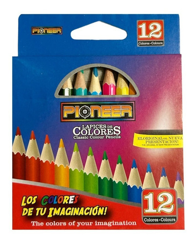 Lápices De Colores Cortos X 12 Colores Pack X100 Cajitas