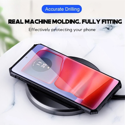 Capa Case Para Edge 50 Fusion + Pelicula Privacidad Hydrogel