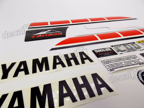 Adesivo Yamaha Tenere 250 2013 Branca Kit Tnr007 Cor -